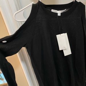 Veronica Beard XS- Cold shoulder, button sleeve